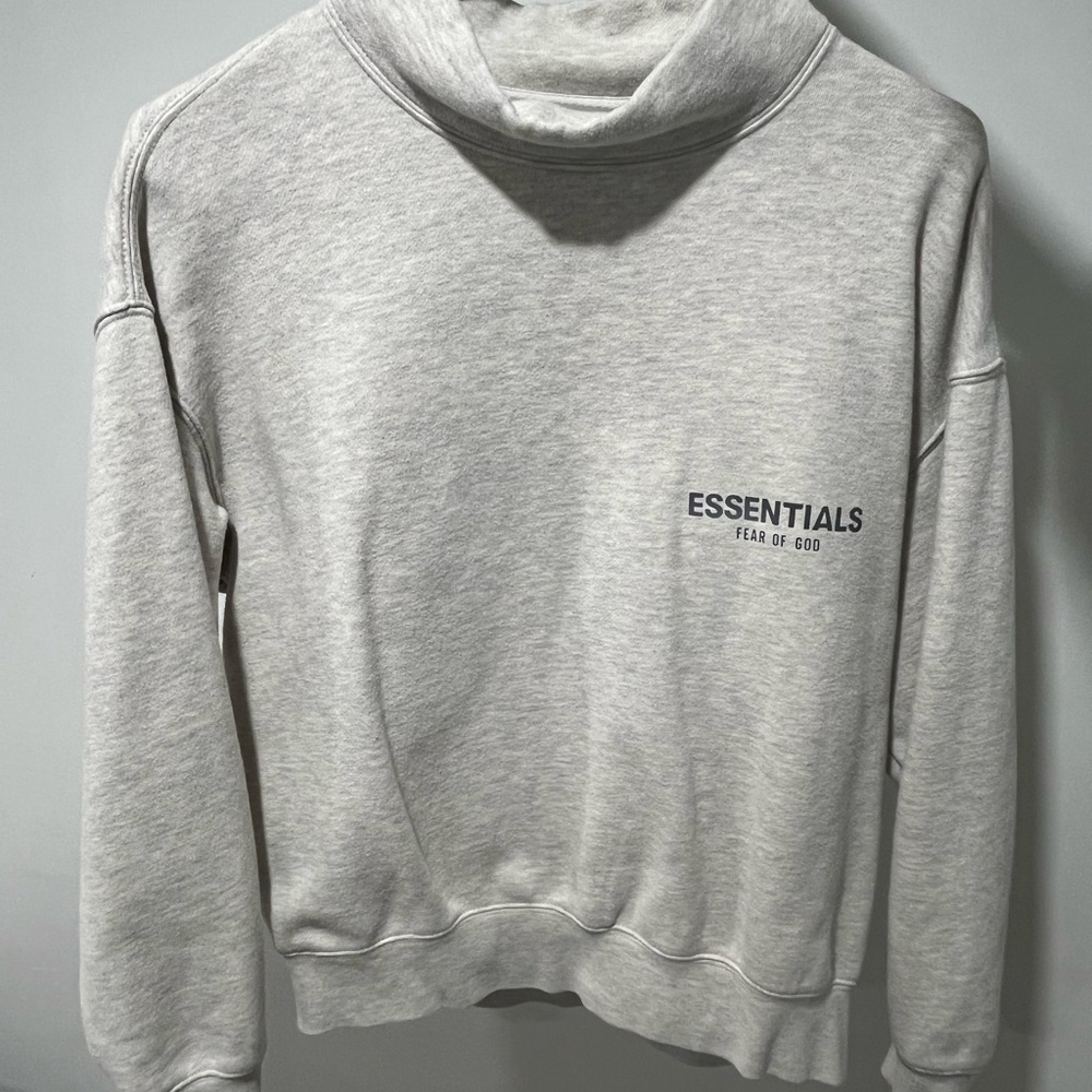 Fear of God Essentials Gray Turtleneck Sweater